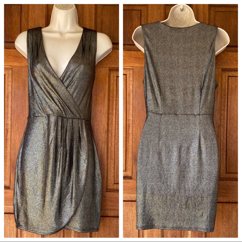 Forever 21 Gold Bodycon Dress Sz L